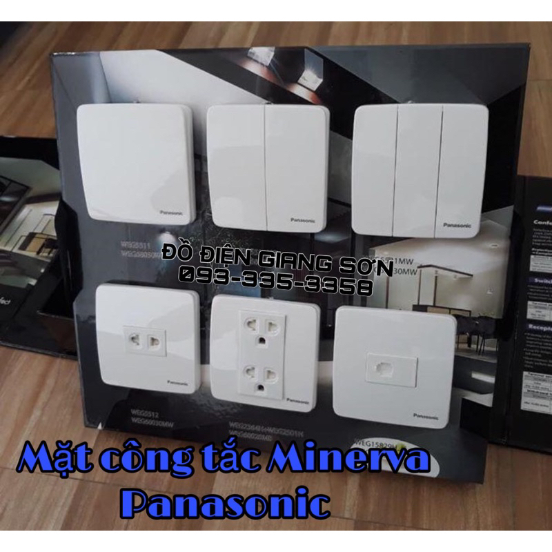 Mặt công tắc vuông Minerva Panasonic