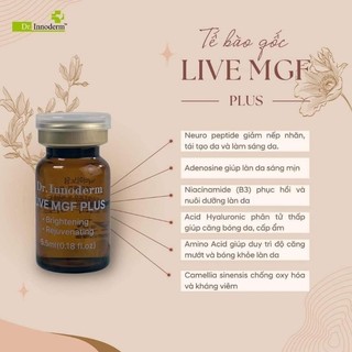 Full sét Tế bào gốc Dr. innoderm nâu và trắng 10 ống