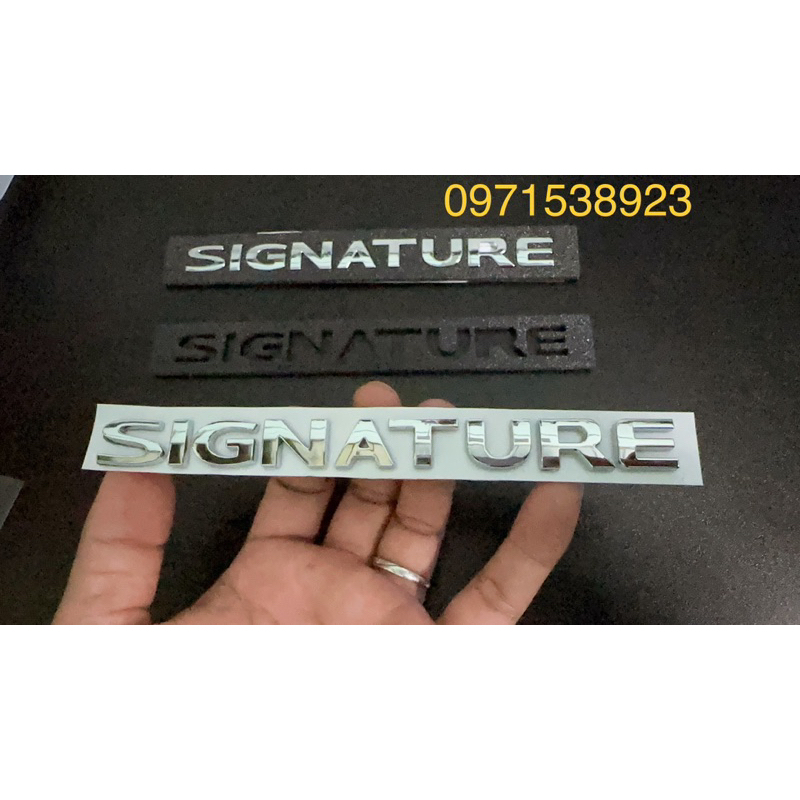 LOGO CHỮ SIGNATURE XỊN CHÍNH HÃNG DÁN KIA CARENS SORENTO CARNIVAL SENDONA