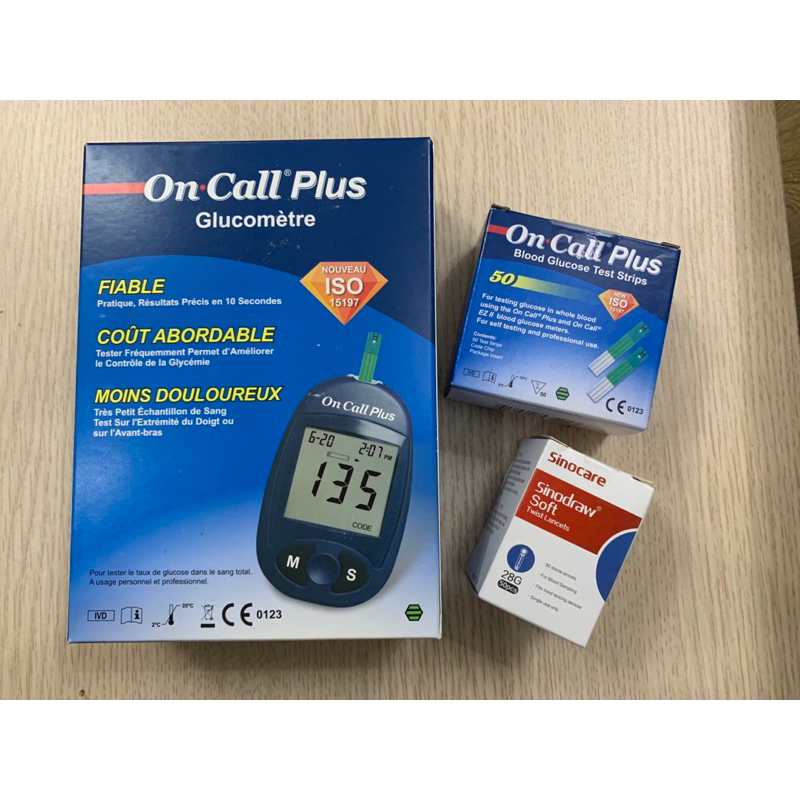 MÁY ĐO ĐƯỜNG HUYẾT ONCALL PLUS KÈM 50 QUE