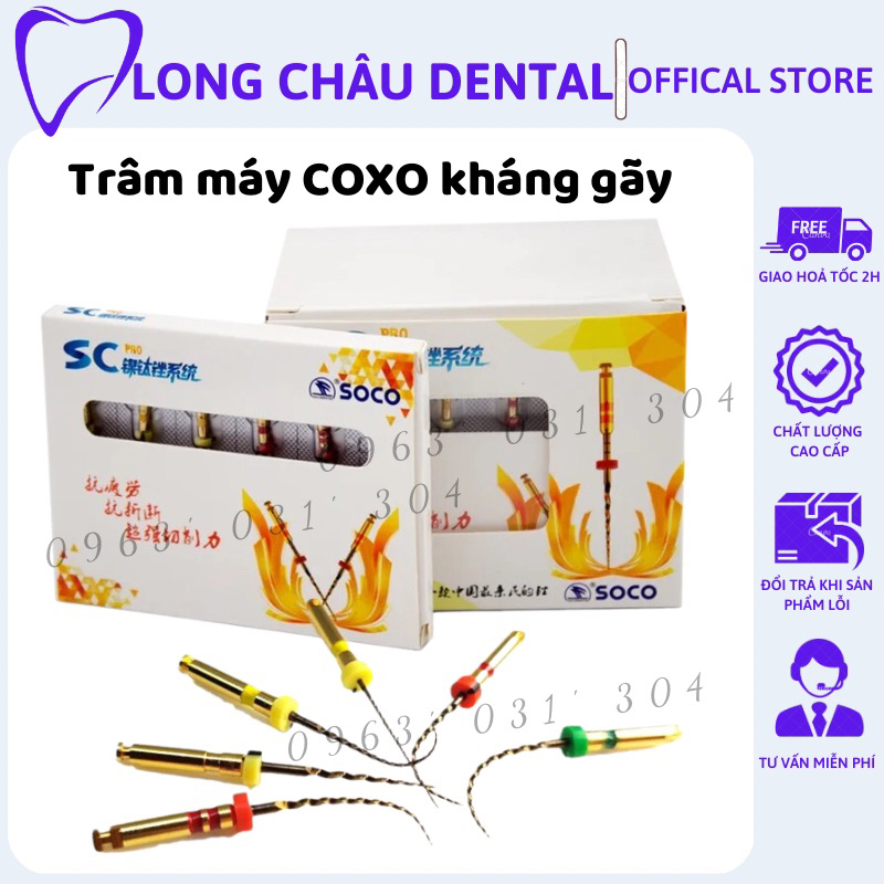 TRâm máy nội nha SC Pro Trâm máy Coxo kháng gãy