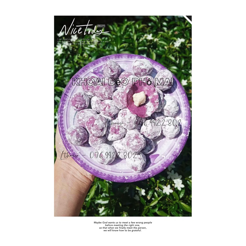 65K -500GRAM  KHOAI DẺO PHÔ MAI 65K / HỘP NỬA KÝ Ú Ụ