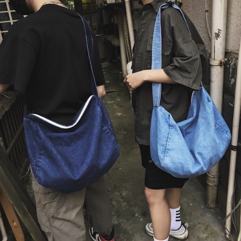 Túi denim / túi jeans đeo chéo