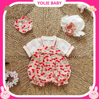 Body Hanbok quả cherry bé gái sét 3 chi tiết cho trẻ sơ sinh đến 12kg