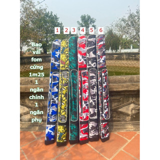 Bao đựng cần đơn 1m25, bao vải 1 ngăn, form cứng. Túi đựng cần câu tay