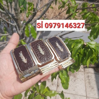 ĐẦU KHÓA THẮT LƯNG CÁ SẤU DÁN DA THẬT 100% .BẢN 4.0.cm