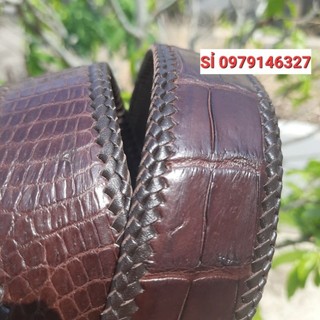 ĐẦU KHÓA THẮT LƯNG CÁ SẤU DÁN DA THẬT 100% .BẢN 4.0.cm