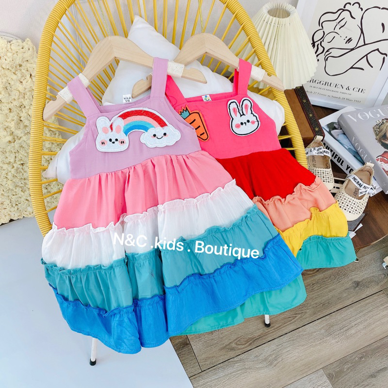 Váy bé gái cầu vồng
