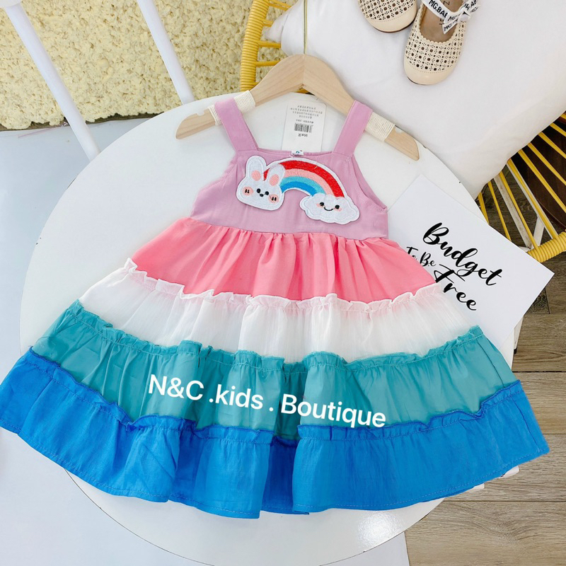 Váy bé gái cầu vồng