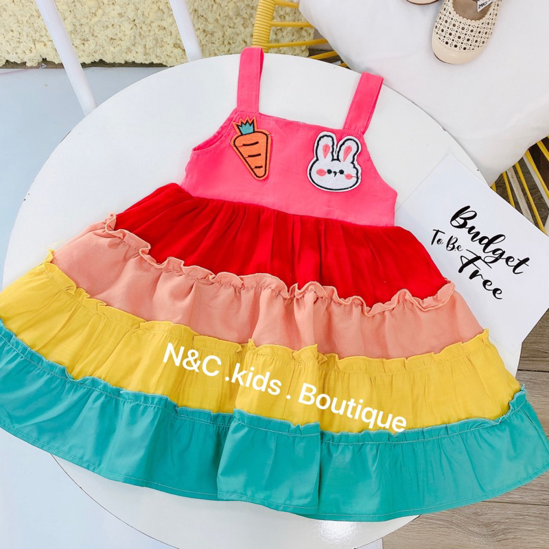 Váy bé gái cầu vồng