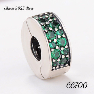 CHARM PAN ALE KHOÁ CHẶN CLIP ĐÍNH ĐÁ BẠC S925 THUẦN KHIẾT HÀNG CAO CẤP