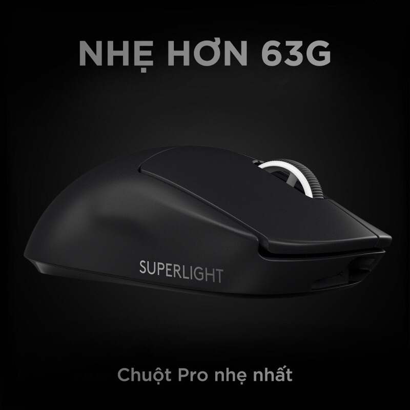 Chuột game không dây Logitech G Pro X Superlight - Siêu nhẹ, 5 nút lập trình, pin lâu