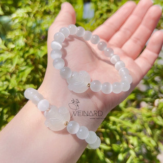 Vòng tay hồ ly đá mắt mèo 8mm
