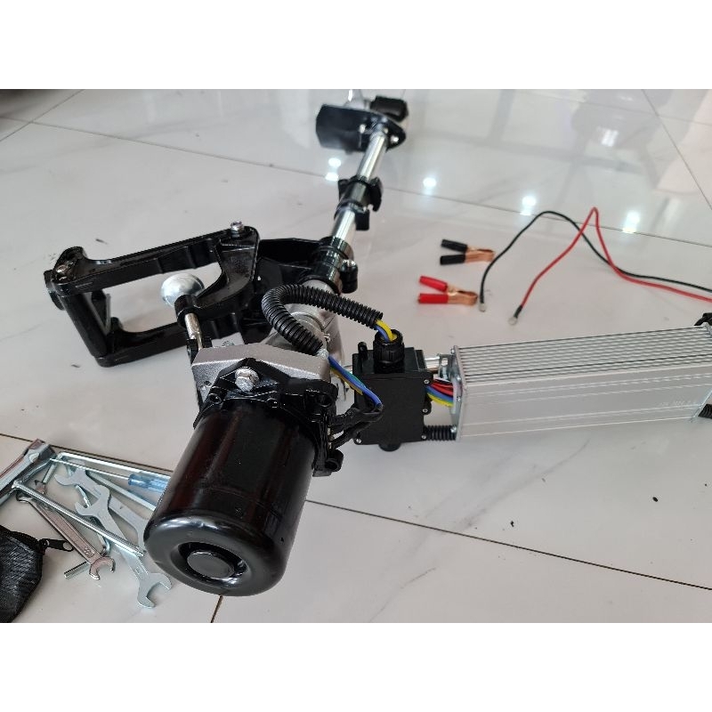 Động cơ điện chạy Thuyền Xuồng Bơm Hơi, 12V500W - 24V800W. Máy chạy Thuyền bằng bình acquy