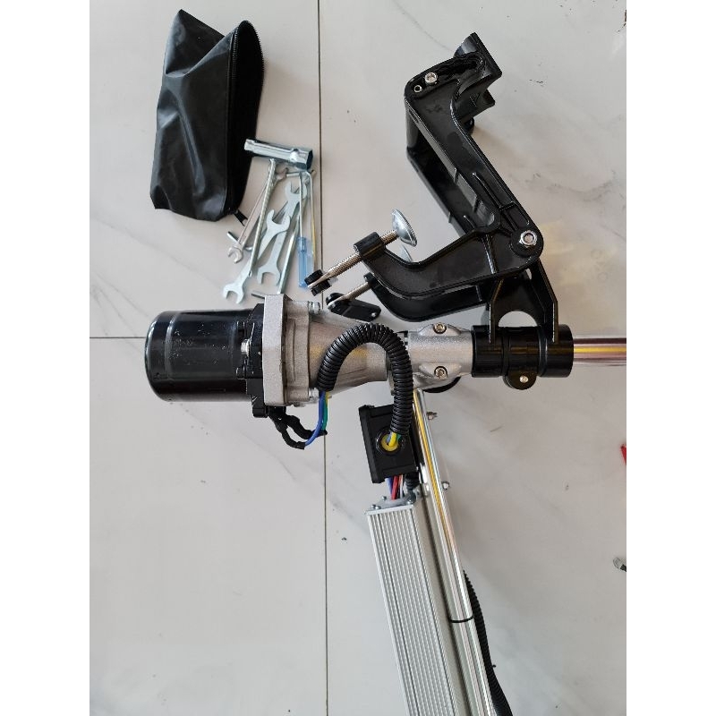 Động cơ điện chạy Thuyền Xuồng Bơm Hơi, 12V500W - 24V800W. Máy chạy Thuyền bằng bình acquy