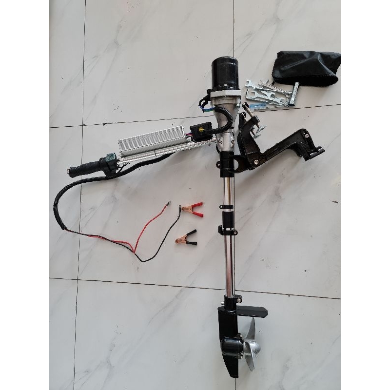 Động cơ điện chạy Thuyền Xuồng Bơm Hơi, 12V500W - 24V800W. Máy chạy Thuyền bằng bình acquy