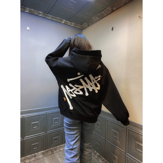 Áo Hoodie Đen vải nỉ cotton April23rd form rộng dễ phối