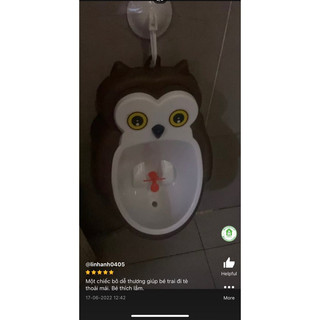 Bô tiểu đứng cho bé trai hình con 🦉 Cú