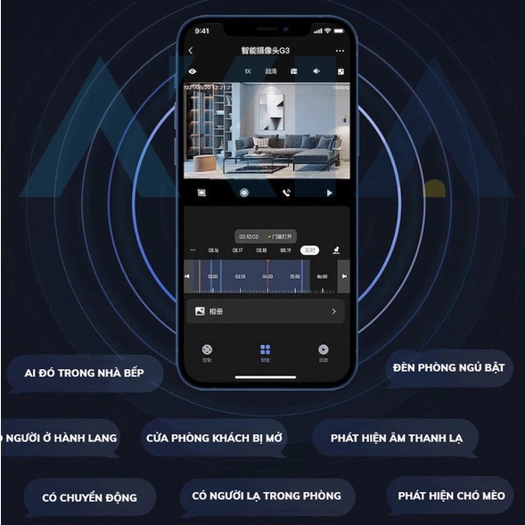 Camera thông minh Aqara G3 - Xoay 360 độ nét 2K, Nhận diện cử chỉ, Điều khiển hồng ngoại IR /Zigbee, Tương thích HomeKit