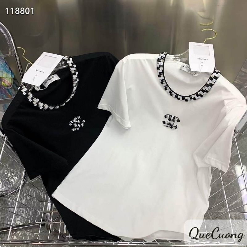 Áo phông chữ X cổ đá hàng QCL1