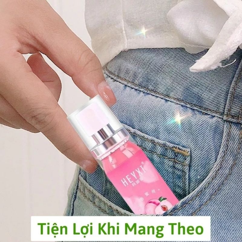 Xịt thơm miệng heyxi hương đào