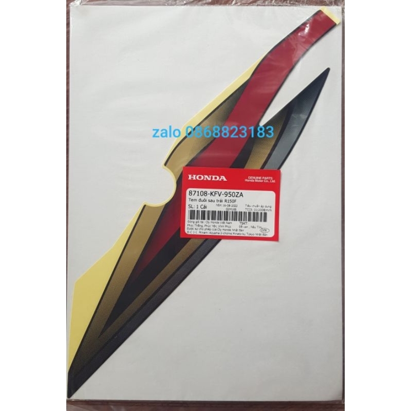 Tách lẻ bộ tem xe Dream Việt 2002 Honda