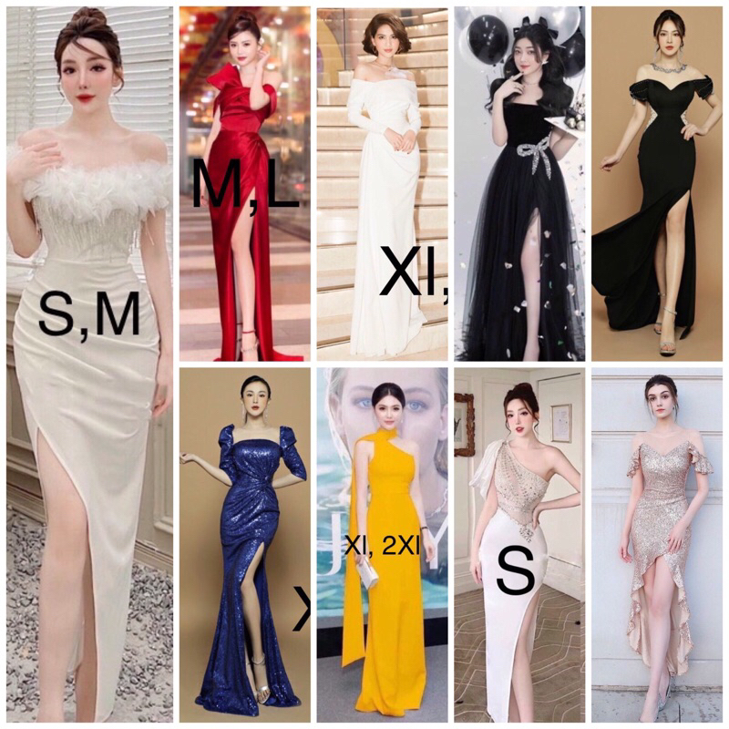 Đầm dạ hội đầm dự tiệc, body, xòe các kiểu lẻ size, bỏ mẫu… hàng cao cấp