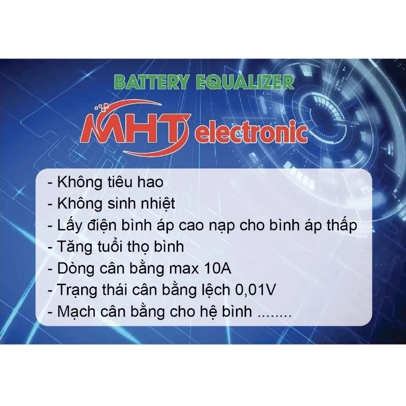 2 PCB Trắng cân bằng ắc quy, Bình pin Lithium hệ 4 bình 48V Model DIY SX:27/11/22