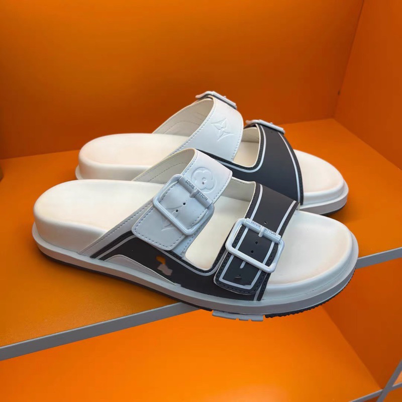 Dép nam L đế đúc nguyên khối đi êm thời trang cao cấp Dép nam quai ngang hàng xuất khẩu kiểu dáng thanh lịch