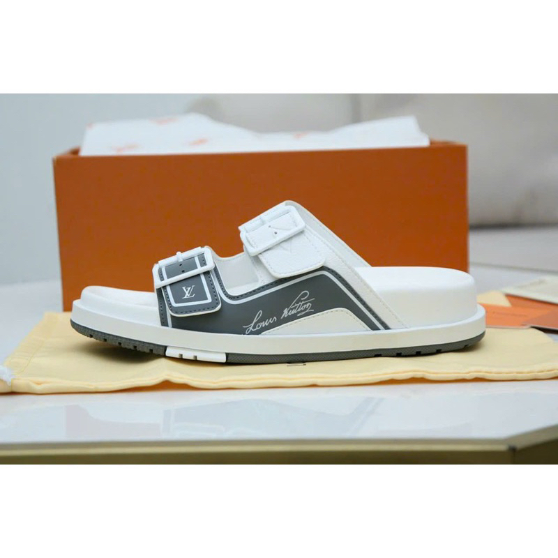 Dép nam L đế đúc nguyên khối đi êm thời trang cao cấp Dép nam quai ngang hàng xuất khẩu kiểu dáng thanh lịch