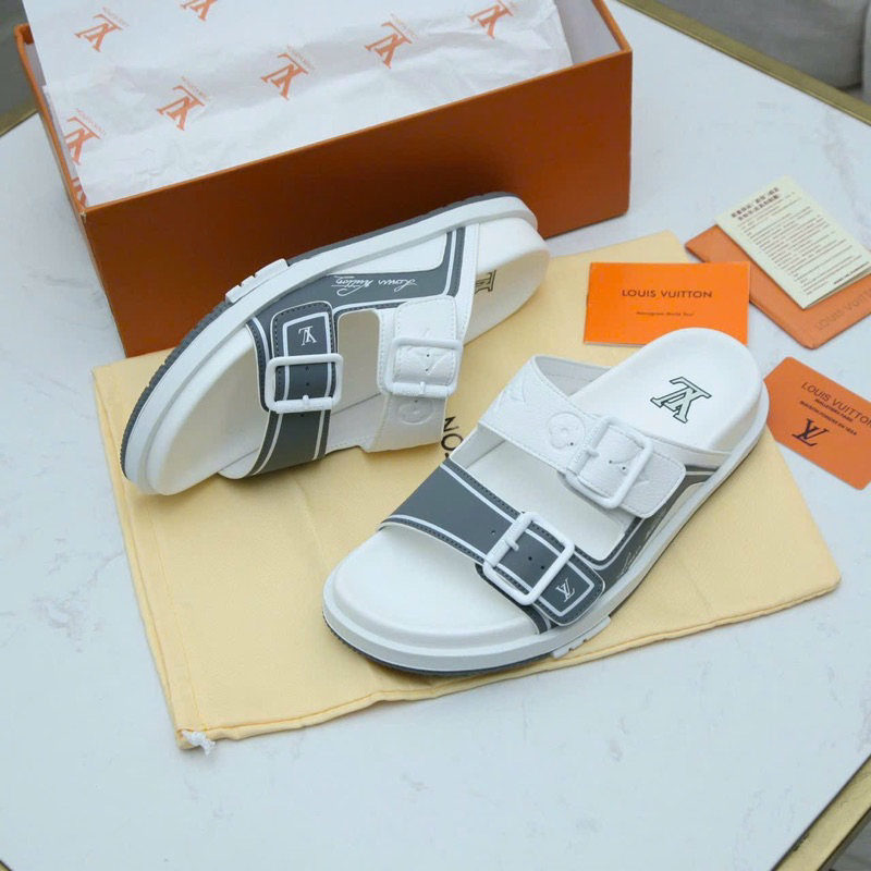 Dép nam L đế đúc nguyên khối đi êm thời trang cao cấp Dép nam quai ngang hàng xuất khẩu kiểu dáng thanh lịch