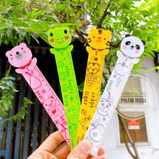 Thước kẻ nhựa 15cm hoạt hình dễ thương