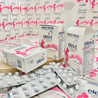 Viên Uống Bổ Sung Vitamin Tổng Hợp Dành Cho Bà Bầu Elevit Mẫu Mới 100 Viên, Hàng Chuẩn Úc (Bayer Australia)