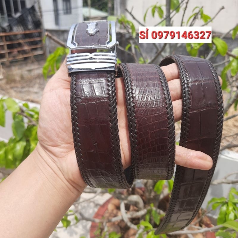 DÂY LIỀNĐAN VIỀN.THẮT LƯNG NAM DA CÁ SẤU .