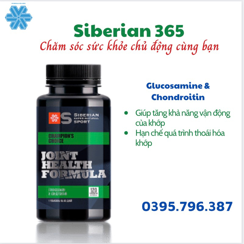 Supernatural sport Glucosamine and Chondroitin - Ngừa đau khớp Glucosamine and Chondroitin siberian – 120 viên