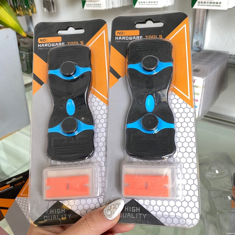 Cán đẩy keo 2 đầu- Tặng kèm 1 hộp dao đẩy keo
