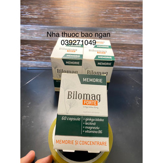 Thực phẩm giúp tăng cường trí não Bilomag forte hộp 60 viên