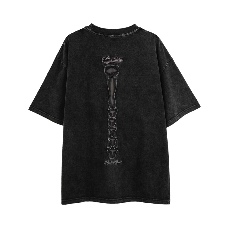 Áo thun xương rách Vancarhell - Broken Bones Tshirt - áo thun oversize phong cách hiphop đường phố Juwangorder 9229