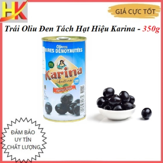 Quả Oliu Đen/Xanh Tách Hạt Karina lọ 350g - Nhập Khẩu Tây Ban Nha