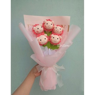Bó Hoa Bằng Len (theo mẫu của tiệm) - Đỗ Tiệm Handmade