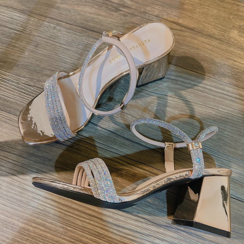 Giày sandal nữ dây đá xinh 7 phân