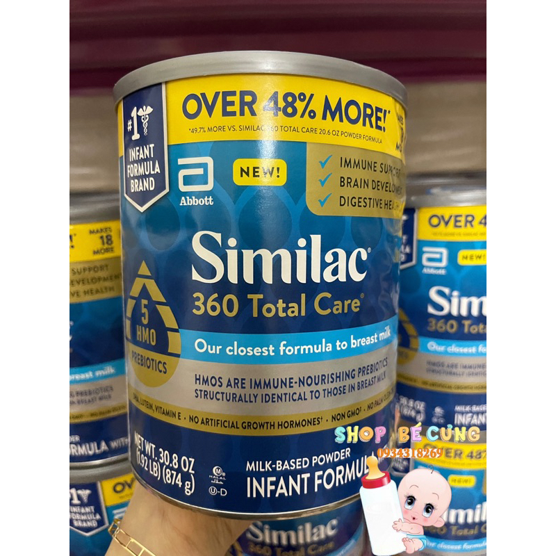 Sữa Similac 360 Total Care_Hàng Mỹ🇺🇸_Đi Air (dành cho bé 0-12 tháng )