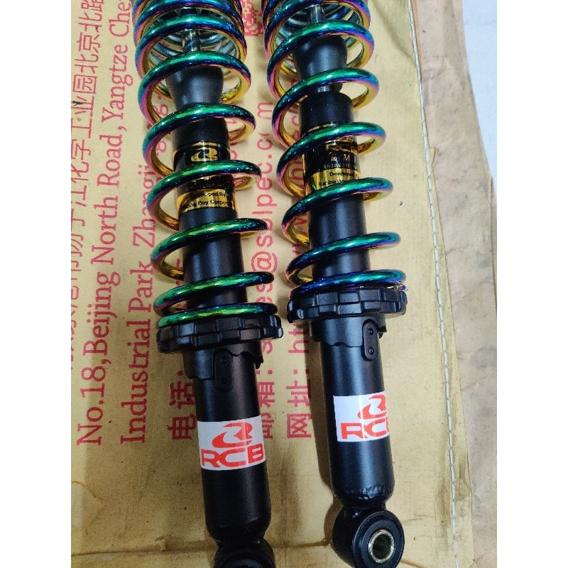 Phuộc RCB màu TITAN gắn Dream Wave Future Sirius Jupiter Taurus Elegant Charly Caphe Win....