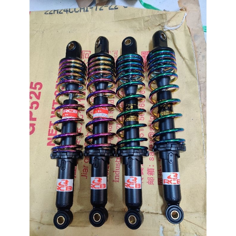 Phuộc RCB màu TITAN gắn Dream Wave Future Sirius Jupiter Taurus Elegant Charly Caphe Win....