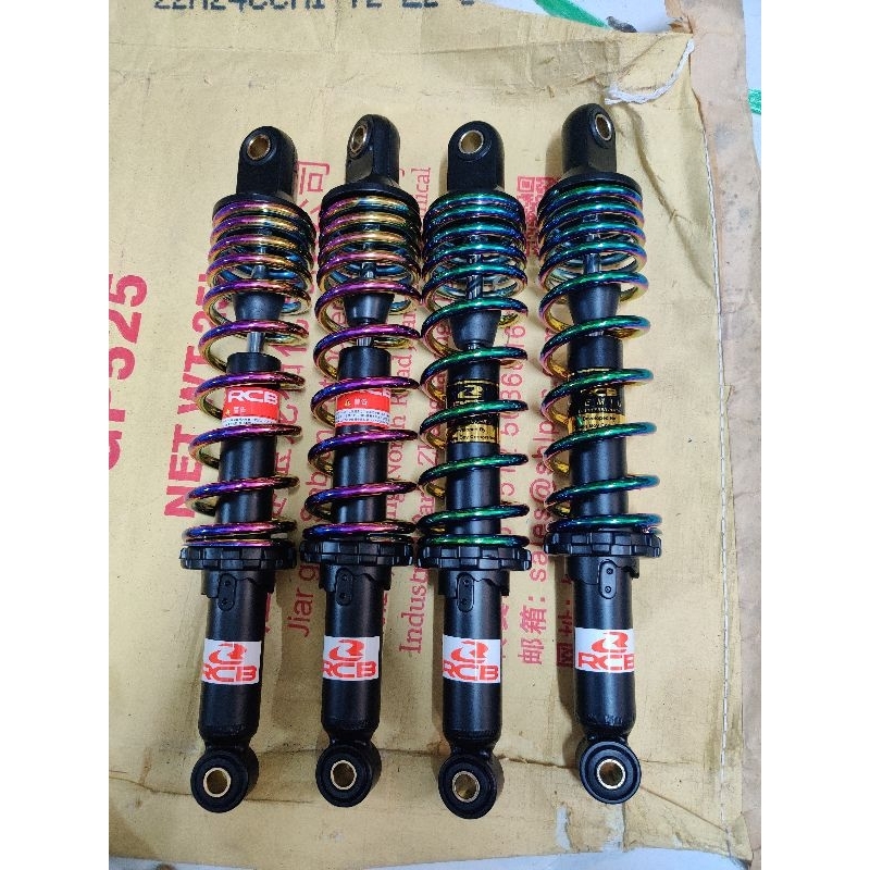 Phuộc RCB màu TITAN gắn Dream Wave Future Sirius Jupiter Taurus Elegant Charly Caphe Win....