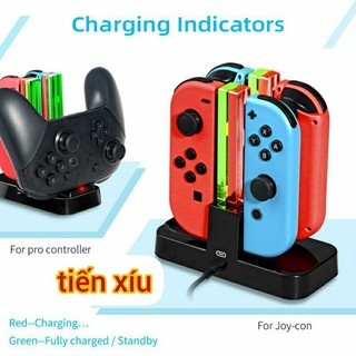 Dock sạc dobe cho tay joycon, pro Nintendo Switch dock sạc joycon Oled v1 v2 nintendo switch Pro Controller