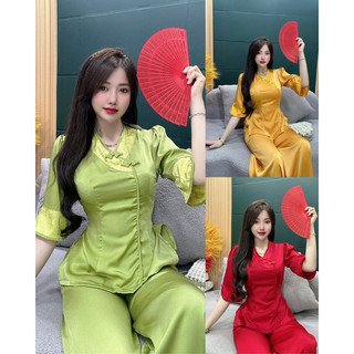 Bộ lam đi chùa *Set đồ lam
