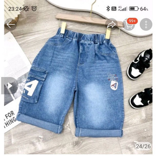 Quần Jean lửng, quần Jean ngố cho bé trai 26-36kg