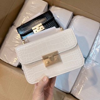 Túi khoá miu vân rắn size 18 khoá mờ