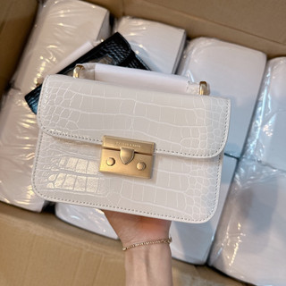 Túi khoá miu vân rắn size 18 khoá mờ